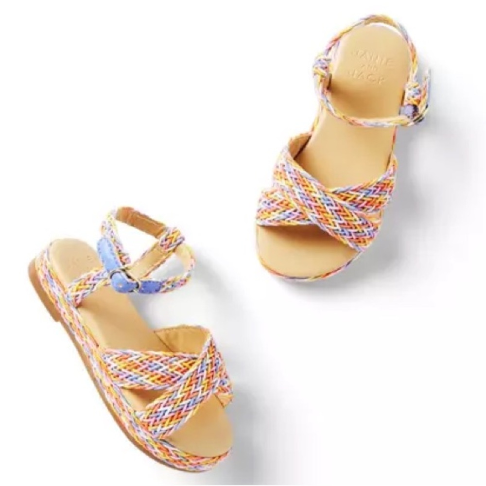 NWOT Janie and Jack Braided Girls Sandals